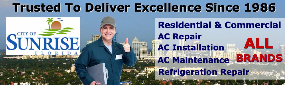 ac repair service Sunrise FL air conditioning installation maintenance contractors South Florida